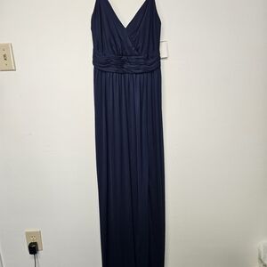 David's Bridal Navy Maxi Dress